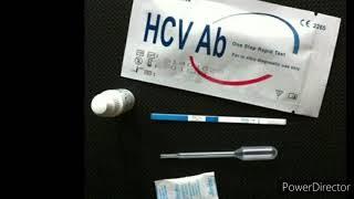 Rapid card test for HCV