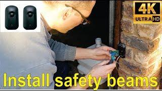 How to install infrared safety beams for gate or garage (Centurion I5 type)