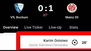 Karim Onisiwo Goal Vs VfL Bochum | VfL Bochum Vs Mainz |