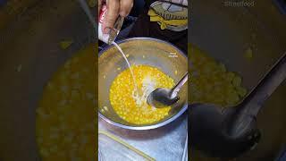 Delicious golden butter cooked corn in Thailand #streetfood #Shorts