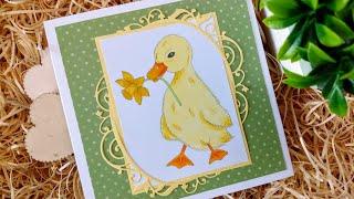 Colouring the Duckling digi image from Ruth Hamilton Design with Tonic Studios Alcohol Markers