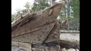 Старинное сшивное судно поморов - A pomor ship made without nails has been found on the Lake Onega