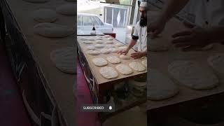 Cooking bread in 1 minuteBaking Iranian bread | Baking Barbari bread #shortsvideo