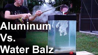 Molten Aluminum Vs 'Spitballs' - SO COOL!! (water balz)