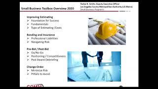 HUB Webinar Series: Small Business Toolbox Overview 2020 (Health and Safety)