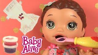 Baby Alive Lily Bébé Glouton Super Snacks Snackin' Lily Brunette