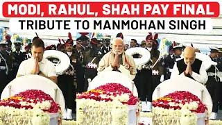 Manmohan Singh Death: Prez Murmu, Modi, Rahul, Sonia, Amit Shah, Kharge, Rajnath Pay Final Tribute