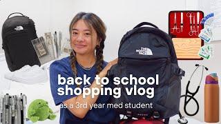 2024 Back to School Shopping Vlog | 3rd year med school