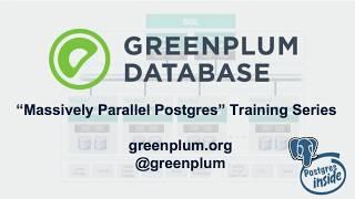 Greenplum Fundamentals