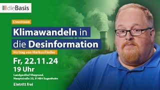 Klimawandeln in die Desinformation – Vortrag von Markus Fiedler | dieBasis 2024