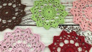 How to crochet doilies for beginners! EASY pattern and tutorial