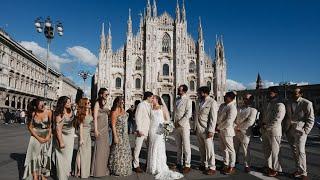 Destination Wedding Ali & Beau 2024 | Fotografo Matrimonio Duomo Milano Galleria Photographer Milan