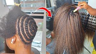 No Leave-out Invisible Hairline Crochet Method/ Detailed steps