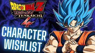 CHARACTER WISHLIST for Dragon Ball Sparking Zero / Budokai Tenkaichi 4