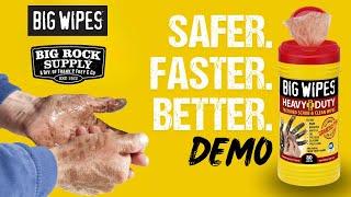 Big Wipes - Heavy Duty Industrial Wipes | Demonstration | What does it clean?