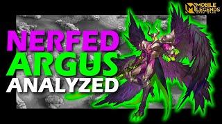 ARGUS NERFED! AGAIN! || MOBILE LEGENDS ADVANCED SERVER ADJUSTMENT REVIEW AND TESTS