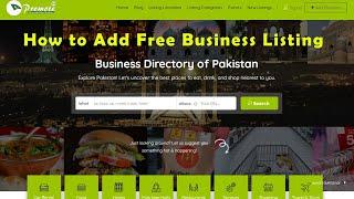 Business Directory Pakistan - How to add Business For Free - PromotePk.com - Urdu