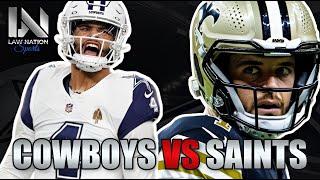 Cowboys vs. Saints Live Reactions | Law Nation Sports