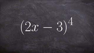 Using binomial expansion to expand a binomial to the fourth degree