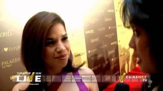 AMERICA FERRERA SHOWCASED ON THE STRIP LIVE FOR VEGASNET TV | LAS VEGAS