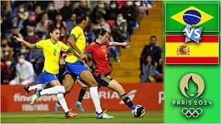 Brazil vs Spain Live Stream | Olympic 2024 Paris , Women Football | Watchalong