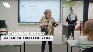 Deborah Hayes Inspires at LCCA Aldgate Campus Opening!