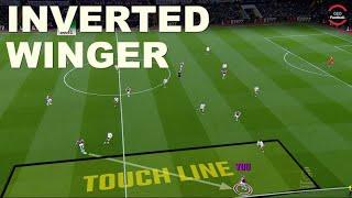 Inverted winger touchline skills