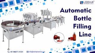 Automatic Bottle Filling Capping and Sticker Labeling Machine