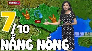 Dự báo thời tiết hôm nay và ngày mai 7/10 | Dự báo thời tiết đêm nay mới nhất