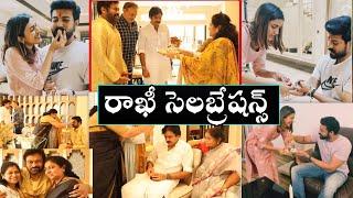 Mega Family Rakhi Celebrations || Ram Charan,Varun,Pawan kalyan,Chiranjeevi || Madhu's Rangoli