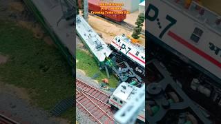 Indian Railways Model Train Crash | Train Accident | train video #shorts #indianrailways #train