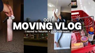 MOVING VLOG EP1: I MOVED TO HOUSTON TX!! 14 hour drive, I empty apartment tour