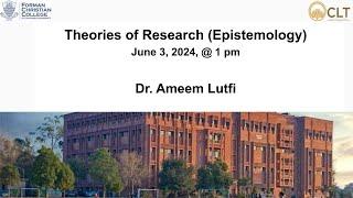 Theories of Research (Epistemology)