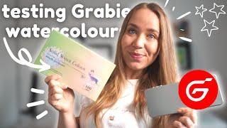 Testing Grabie 100 Set of Watercolours | budget friendly supplies