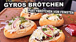 Gyros Brötchen vom Grill ein Partyknaller | The BBQ BEAR