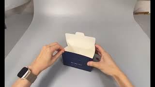 [마음상자] 삼각형상자 봉투형조립상자 커스텀박스 제작 _ 박스조립과정 box packaging