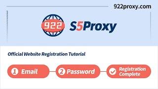 Official website registration tutorial: how to register 922S5proxy account on the official website