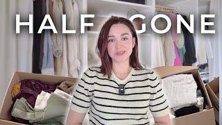 HUGE Wardrobe Declutter PART 1 | 50% Gone!