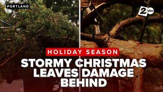 Portland metro area gets hit with power outages, fallen trees after stormy Christmas