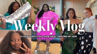 VLOG: Eloquii & Kate Spade Plus Size Event, Fall Shoe Haul, & Trying A Twist Out Again