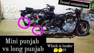 Mini Punjab Vs Long Punjab Silencer Sound Comparison || Which One is Louder??