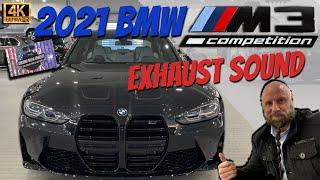 2021 BMW M3 COMPETITION G80 EXHAUST SOUND in SPORT PLUS mode, IN AND OUT OF CAR