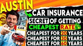 Only $151/M  Cheapest Car Insurance in Austin 