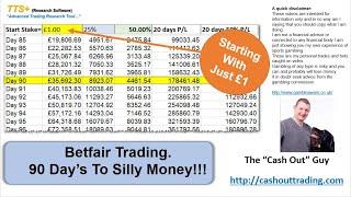 Betfair Trading | 90 day's to silly money