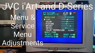 JVC I'Art and D-Series CRT TV Menu and Service Menu Adjustments