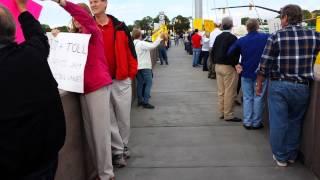 Stop the Radioactive Toll Protest in one minute