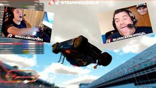 Max Verstappen’s iRacing Crash Sparks Hilarious Team Redline Reaction & Breakdown