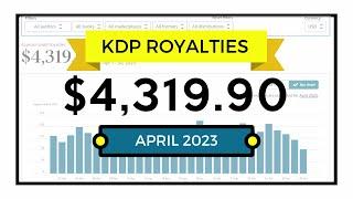 My Amazon KDP Income Report for April 2023 - Low Content Publishing Royalties