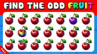 192 Puzzles for GENIUS (FULL) | Find the ODD One Out  Fruit Puzzle Collection Quiz 2024