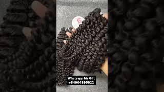 Kinky hair weft from Vin Hair vendor #vietnamesehair #hairwholesale